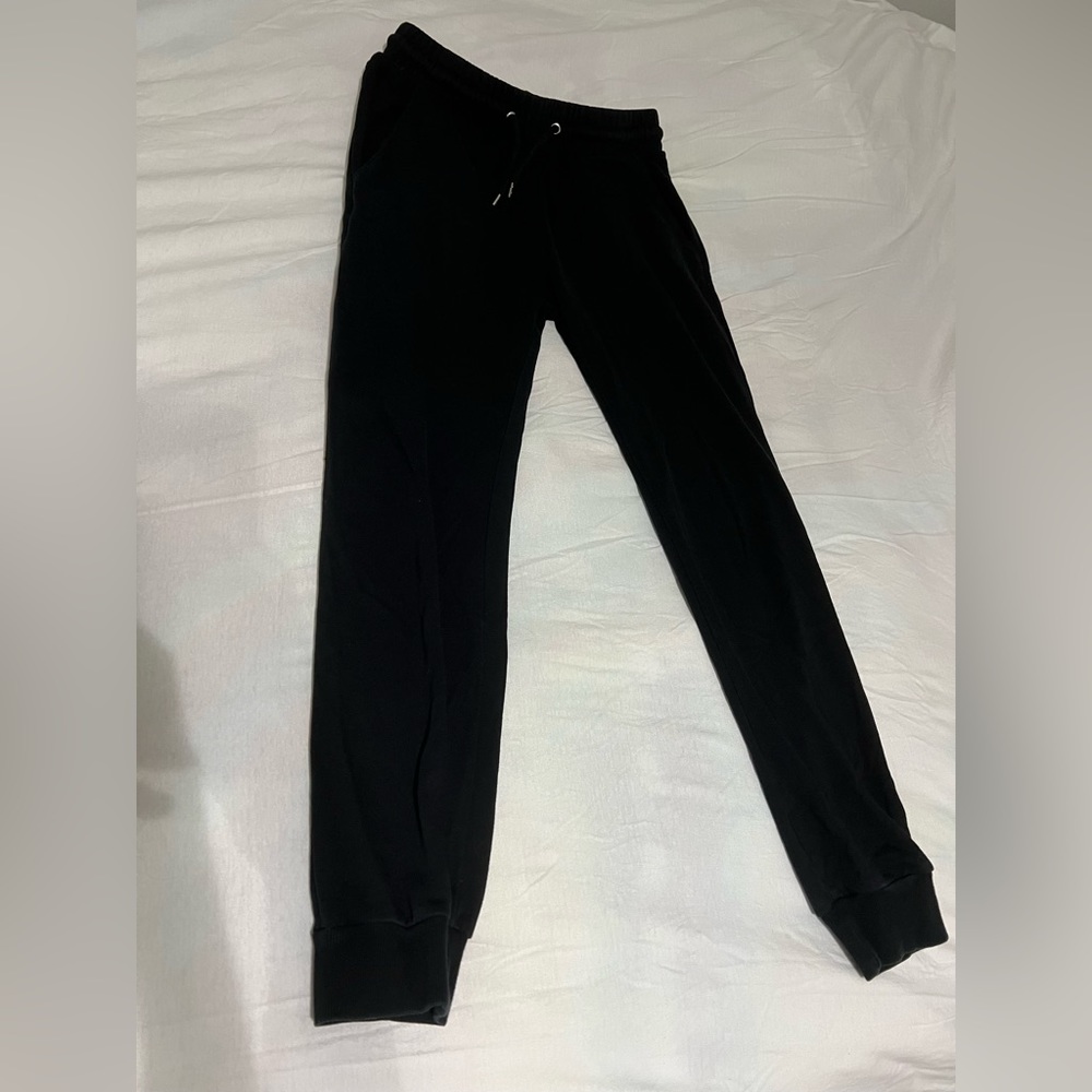H&M Divided Size Small Black Sweatpants Slim Skinny Leg